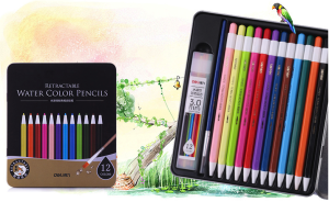 Deli 6507按動式水溶顏色筆(12色/盒)：圖片 4