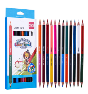 Deli 6595 雙頭顏色筆 24色：圖片 3