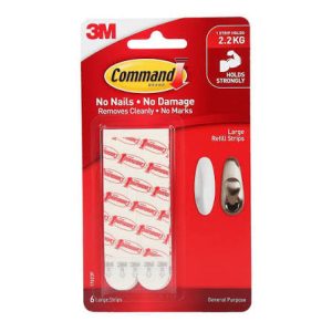 3M 無痕™ 17023P 大型替換膠條 - 6件/Pack