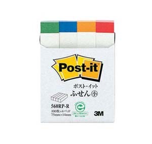3M 560RP-R  4色條裝報事貼