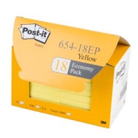 3M Post-it® 654-18EP 便條紙 (18本/盒)