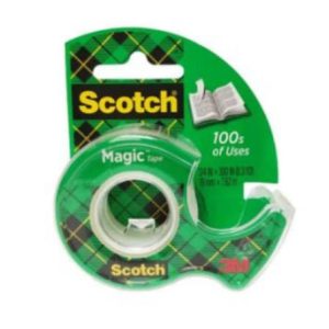 3M Scotch® 105 神奇隱形膠紙+蝸牛座 (12個/盒）