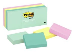 3M 653-AST 4色報事貼 (  1-.5"X2" 100張/本,12本裝)