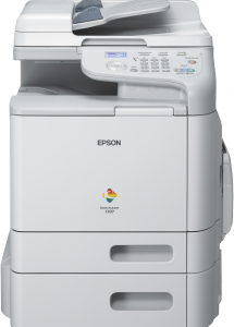 Epson Laser Printer AcuLaser CX37DN All-in-One Printer Color Laser (Print/Scan/Copy) w/ 500-sheet Paper Cassette