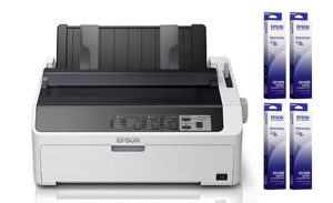 Epson LQ-590II Dot Matrix Printer 高速點陣式打印機套裝 (連 4 支色帶及進紙器組件)