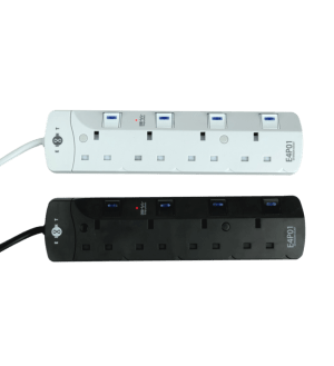 EIGHT EXP01 Series E4P01 電源插座 (黑色/白色)