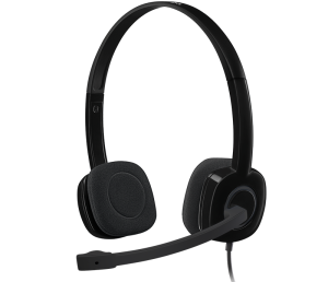 Logitech H151 Wired Headset - BLACK