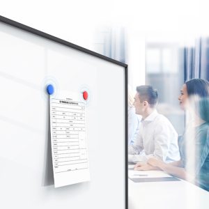 Deli 鋁框磁性玻璃白板900*600mm(黑色)：圖片 3