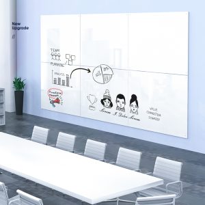 Deli 掛牆超白磁性玻璃白板1800*900mm：圖片 3