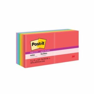3M Post-it® 654-12SSAN 超強黏貼混色便條紙 (12本/Pack)