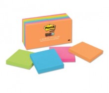 3M 654-12SSAN 裝超黏什色螢光報事貼(12本)