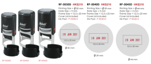 Deskmate 訂製回墨印章 RP0030D/ RP0040D/ RP0045D