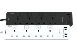 EIGHT EXPD Pro Series E4PD-Pro 專業級四位拖板 (20W PD + 15W Type-C/USB)- 3米長線