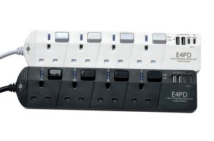 EIGHT EXPD Series E4PD 4位20W 智能力感電源拖板 (3米線-黑色/白色)