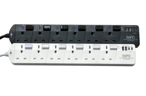 EIGHT EXPD Series E6PD 6位 20W 快速充電拖板 (3米線-黑色/白色)