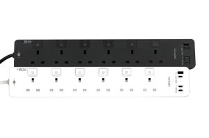 EIGHT EXPD Pro Series E6PD-Pro 專業級6位快充拖板 (PD 20W + 2 Type-C + 2 USB) - 3米長線