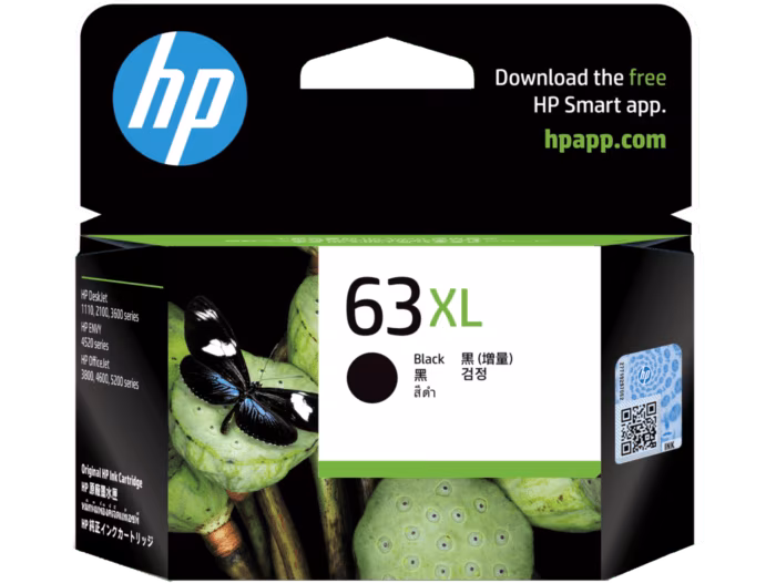 HP 63XL 黑色及彩色墨盒組合