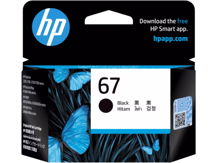HP 67 彩色 / 黑色原廠墨盒 (Tri-color / Black Original Ink Cartridge)