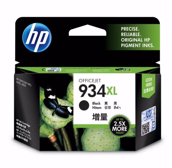 HP 934XL 高容量原廠黑色墨盒