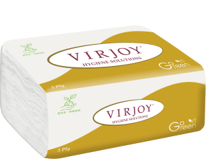 Virjoy 唯潔雅 - 金色3層立體壓花軟包裝抽紙