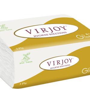 Virjoy 唯潔雅 - 金色3層立體壓花軟包裝抽紙