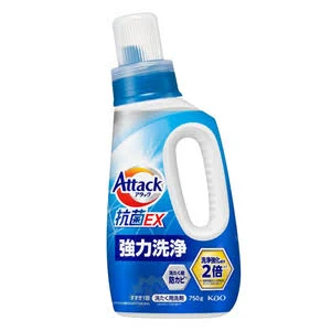 花王Attack抗菌洗衣液 強力洗淨(藍色) 750g 10支/箱