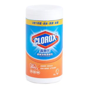 高樂氏廚房消毒濕紙巾75片裝 (香橙香味) 6件/箱