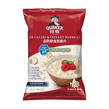 桂格高鈣即食燕麥片袋裝 600克 12包/箱