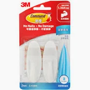 3M 無痕™ 17081B-HK 浴室掛鈎 - 6件/Pack