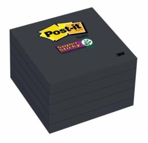 3M Post-it® 654-5SSSC 黑色超黏便條紙 (5本/Pack)