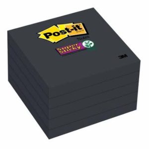 3M Post-it® 654-5SSSC 黑色超黏便條紙 (5本/Pack)