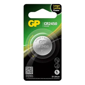 GP鈕型鋰電池 CR2450 (5粒獨立咭裝)