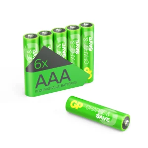 GP Charge & $ave AAA充電池 650mAh (6粒收縮裝)