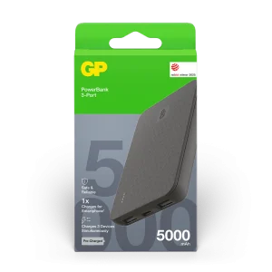 GP超霸B+系列儲電寶5000 mAh B05B 黑色