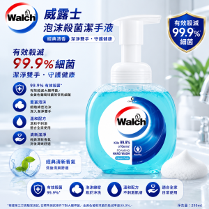 威露士泡沫殺菌潔手液健康清香290ml - 12支/箱
