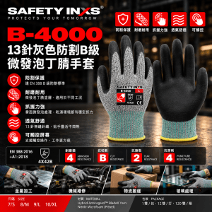 SAFETY-INXS B-4000 防割微發泡丁腈手套