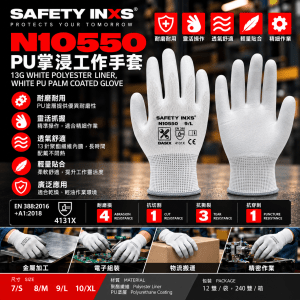 SAFETY-INXS N10550 PU 掌浸手套