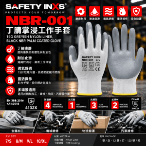 SAFETY-INXS NBR-001 丁腈掌浸手套