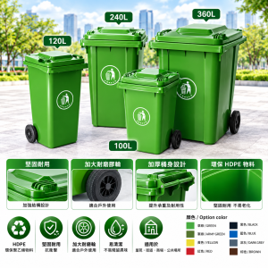 兩輪戶外大型垃圾桶